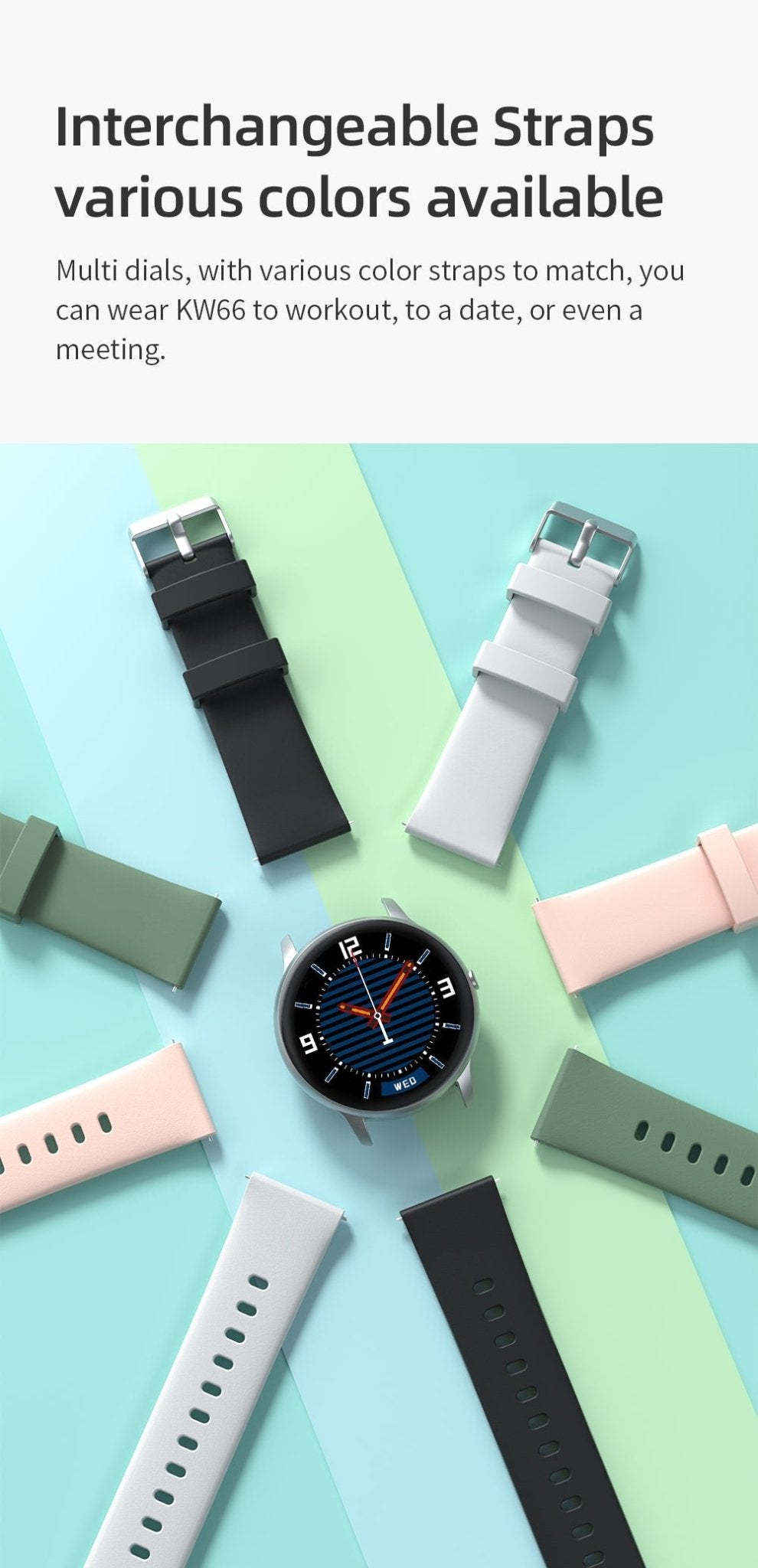Montre Connectée IMILAB KW66 Homme Bluetooth Étanche IP68 Tracker Sport Noir - IVOIRART.COM