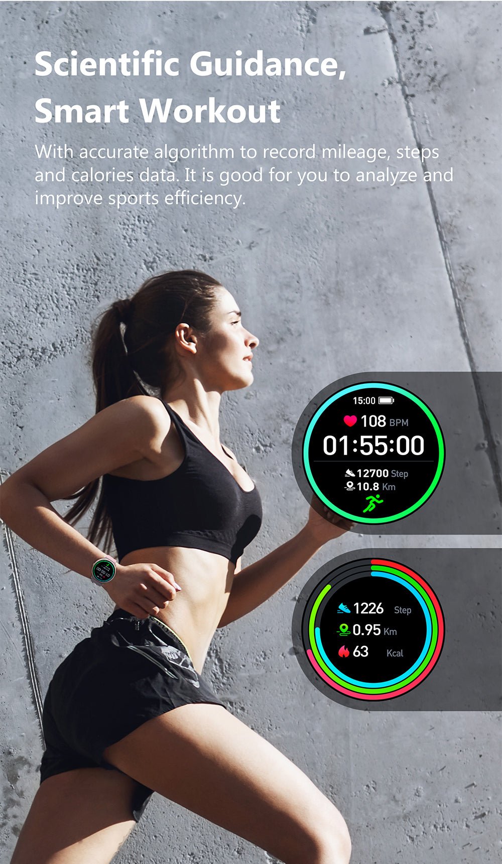 Montre Connectée IMILAB KW66 Homme Bluetooth Étanche IP68 Tracker Sport Noir - IVOIRART.COM