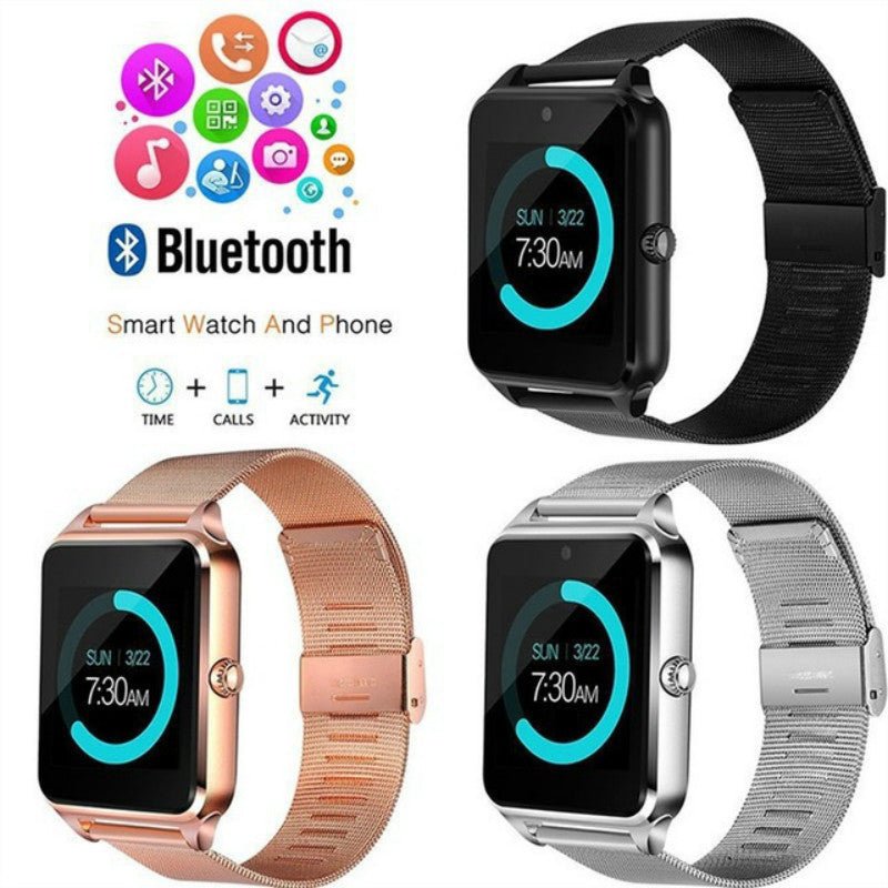 Montre connectée Z60 Bluetooth multifonction avec carte et téléphone intégré - IVOIRART.COM
