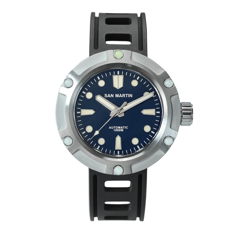 Montre de plongée mécanique automatique avec boîtier acier inoxydable 46 mm - IVOIRART.COM