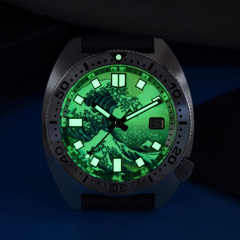 Montre de plongée mécanique automatique avec mouvement Tianmadu NH35A/36A, boîtier acier 42mm - IVOIRART.COM