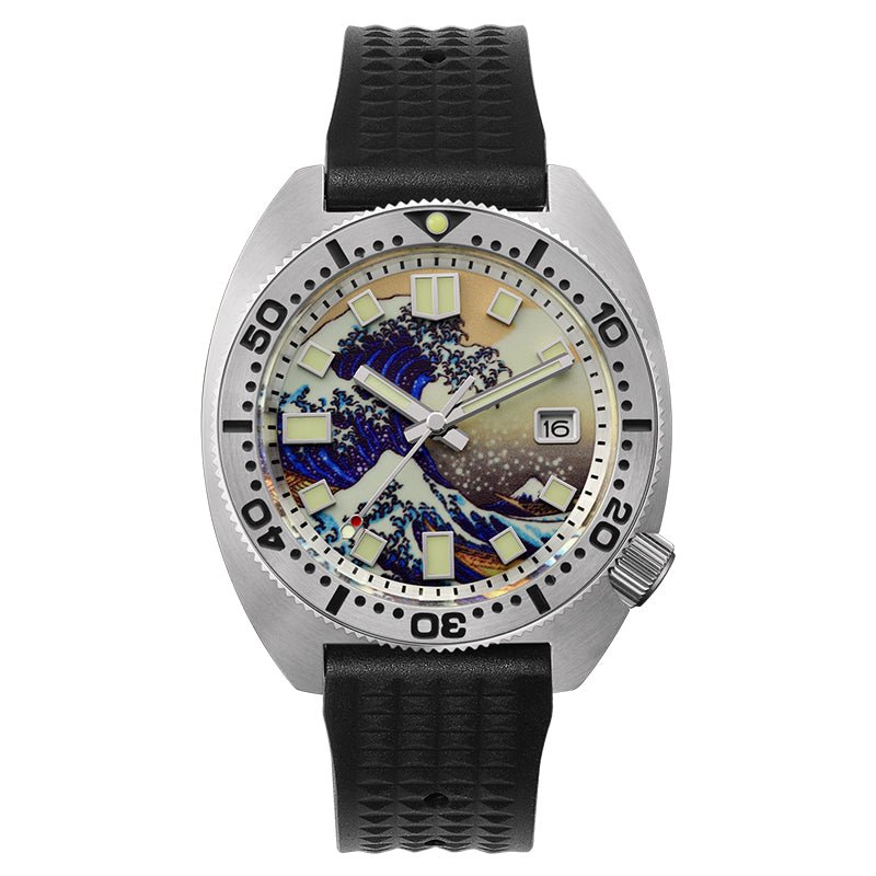 Montre de plongée mécanique automatique avec mouvement Tianmadu NH35A/36A, boîtier acier 42mm - IVOIRART.COM