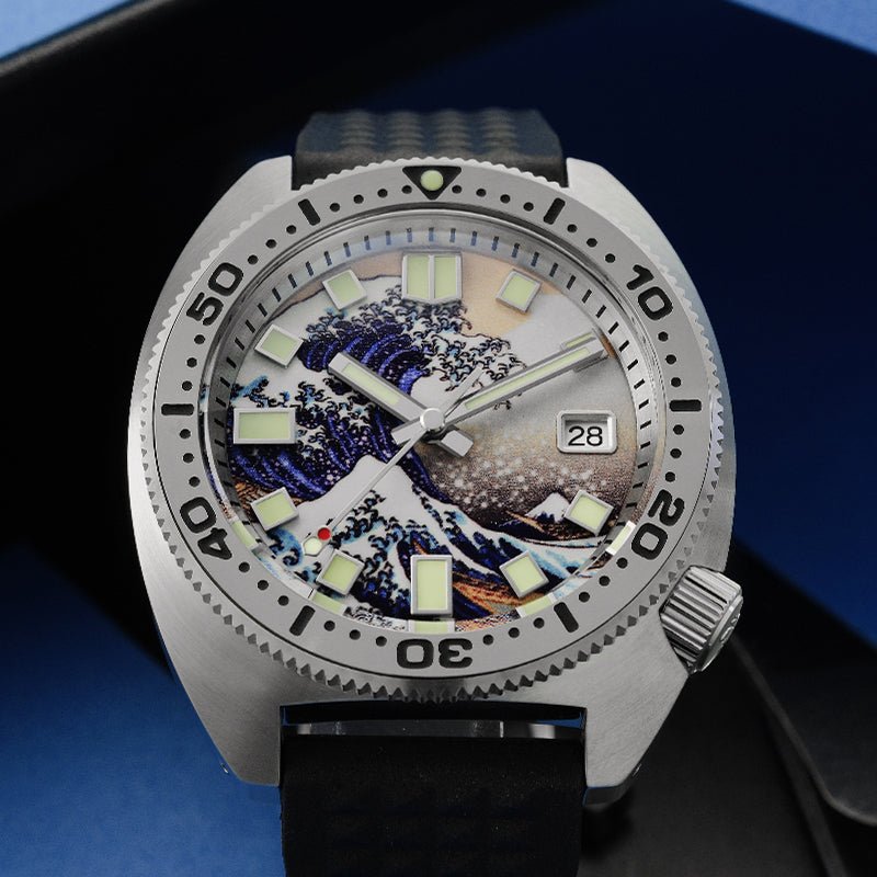 Montre de plongée mécanique automatique avec mouvement Tianmadu NH35A/36A, boîtier acier 42mm - IVOIRART.COM