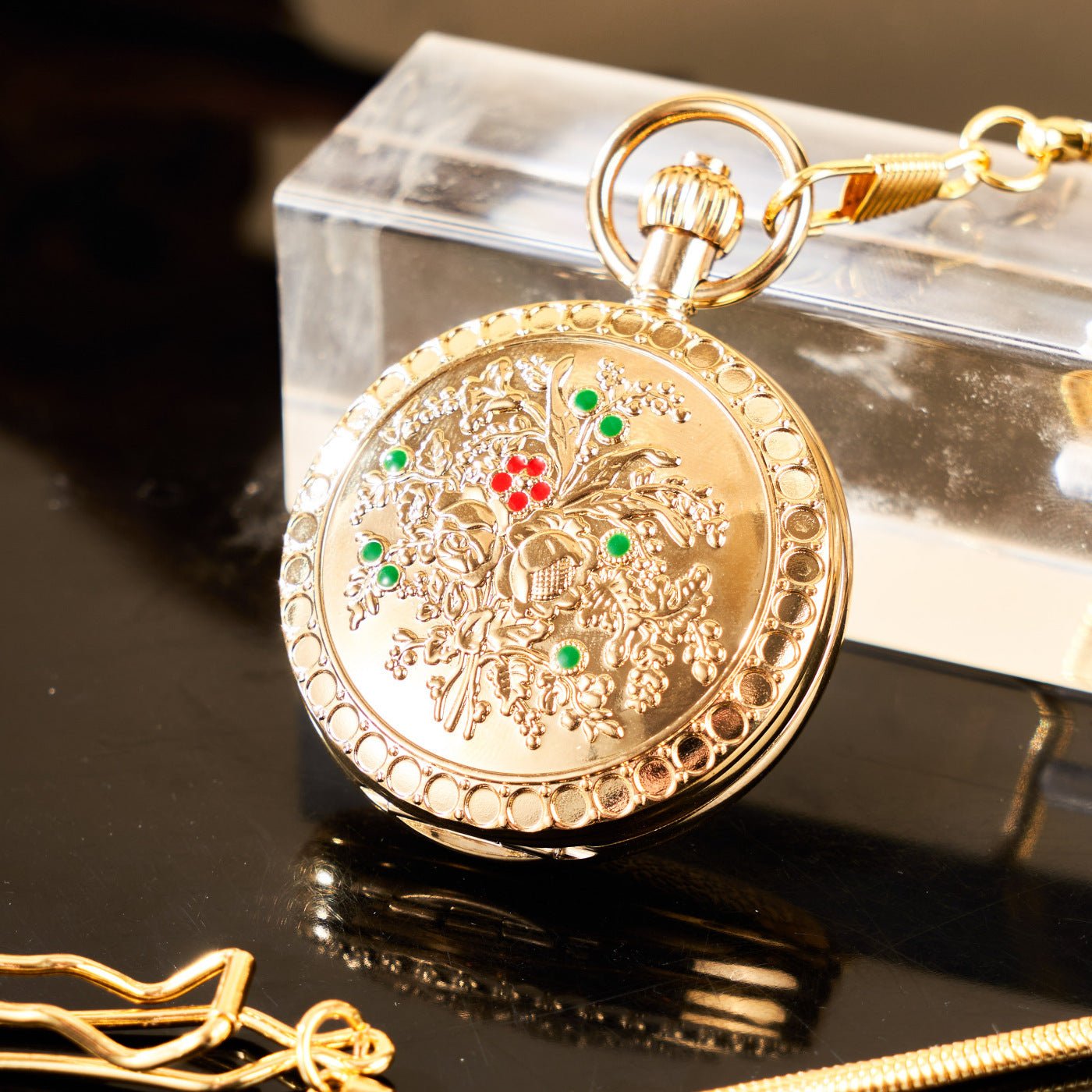 Montre de Poche Camellia Automatique Mécanique Style Vieux Shanghai pour Dames.. - IVOIRART.COM