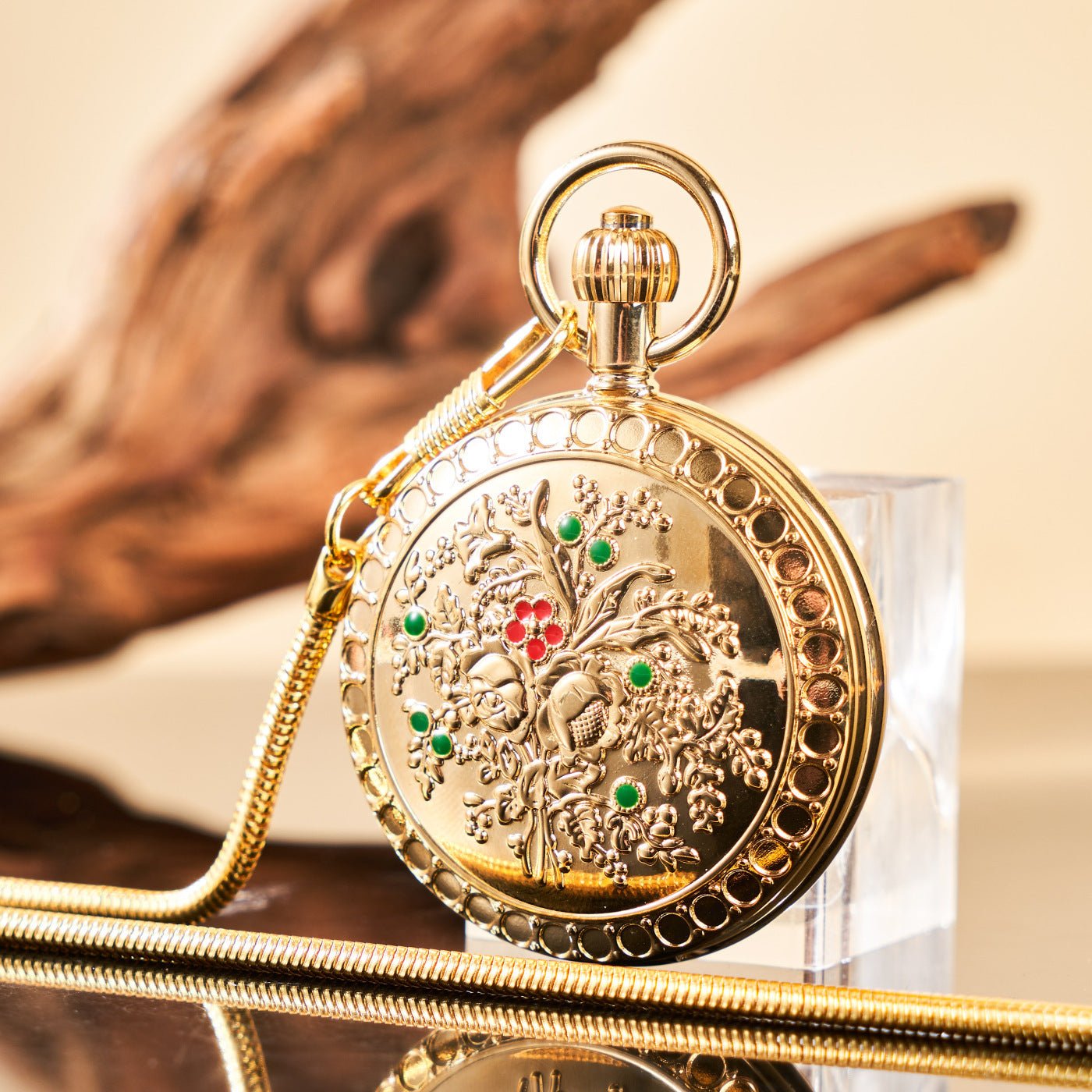 Montre de Poche Camellia Automatique Mécanique Style Vieux Shanghai pour Dames.. - IVOIRART.COM