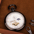 Montre de Poche Mécanique à Cadran Ouvert Ciel Étoilé 42,5 mm Élégante - IVOIRART.COM