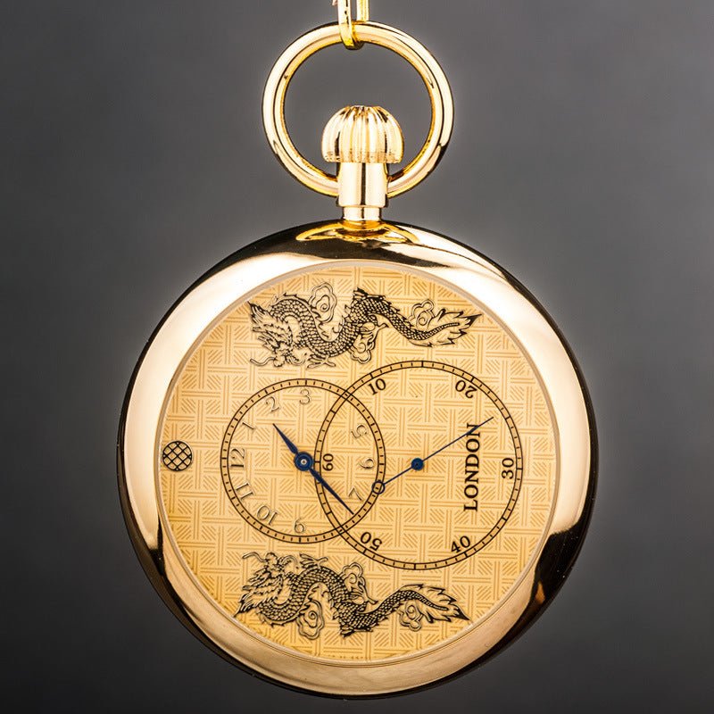 Montre de Poche Mécanique à Trois Aiguilles avec Mouvement Automatique - IVOIRART.COM