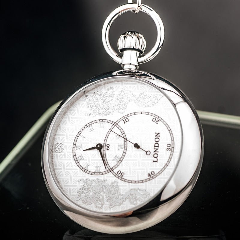 Montre de Poche Mécanique à Trois Aiguilles avec Mouvement Automatique - IVOIRART.COM