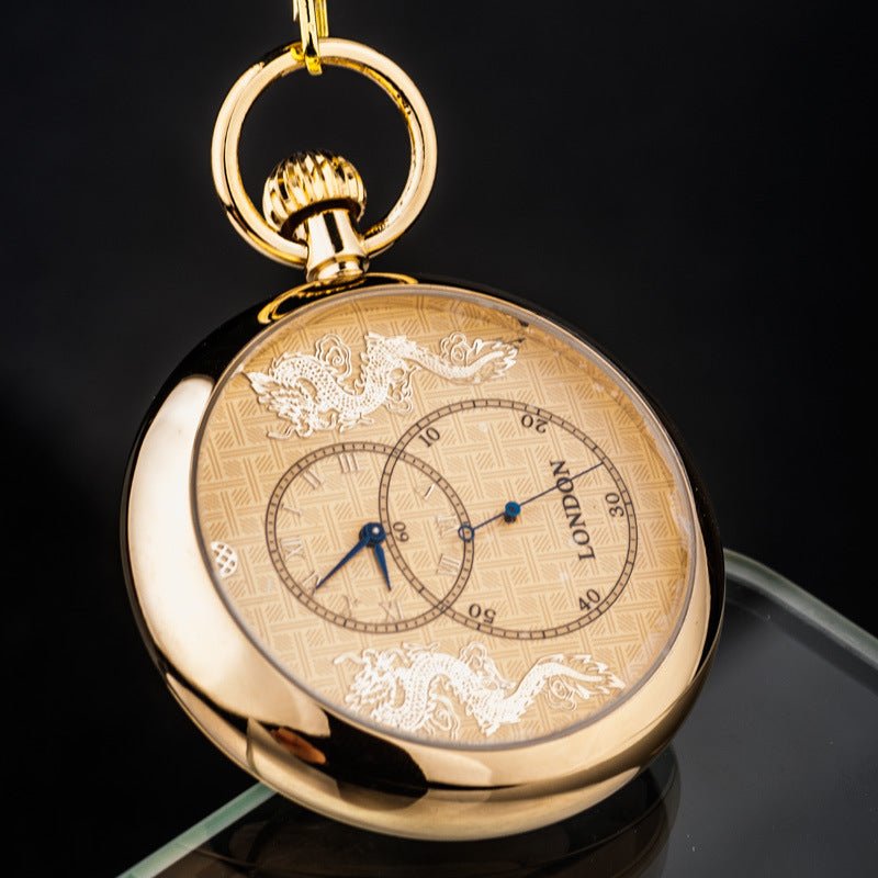 Montre de Poche Mécanique à Trois Aiguilles avec Mouvement Automatique - IVOIRART.COM