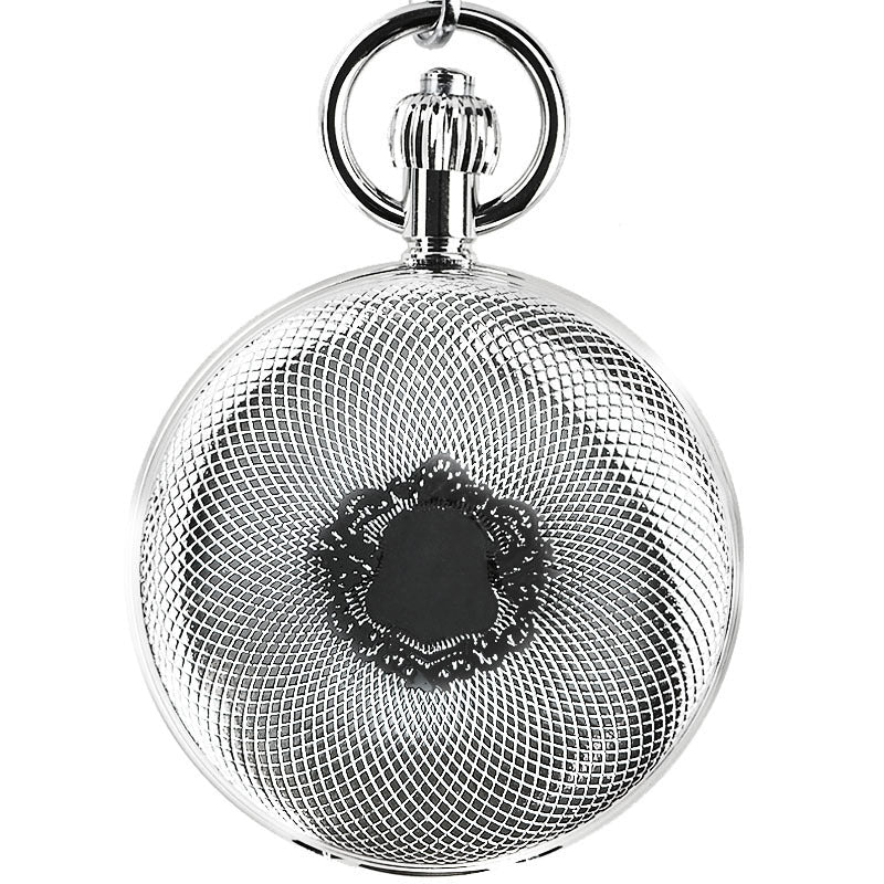 Montre de poche mécanique automatique double affichage couvercle soleil-lune or. - IVOIRART.COM