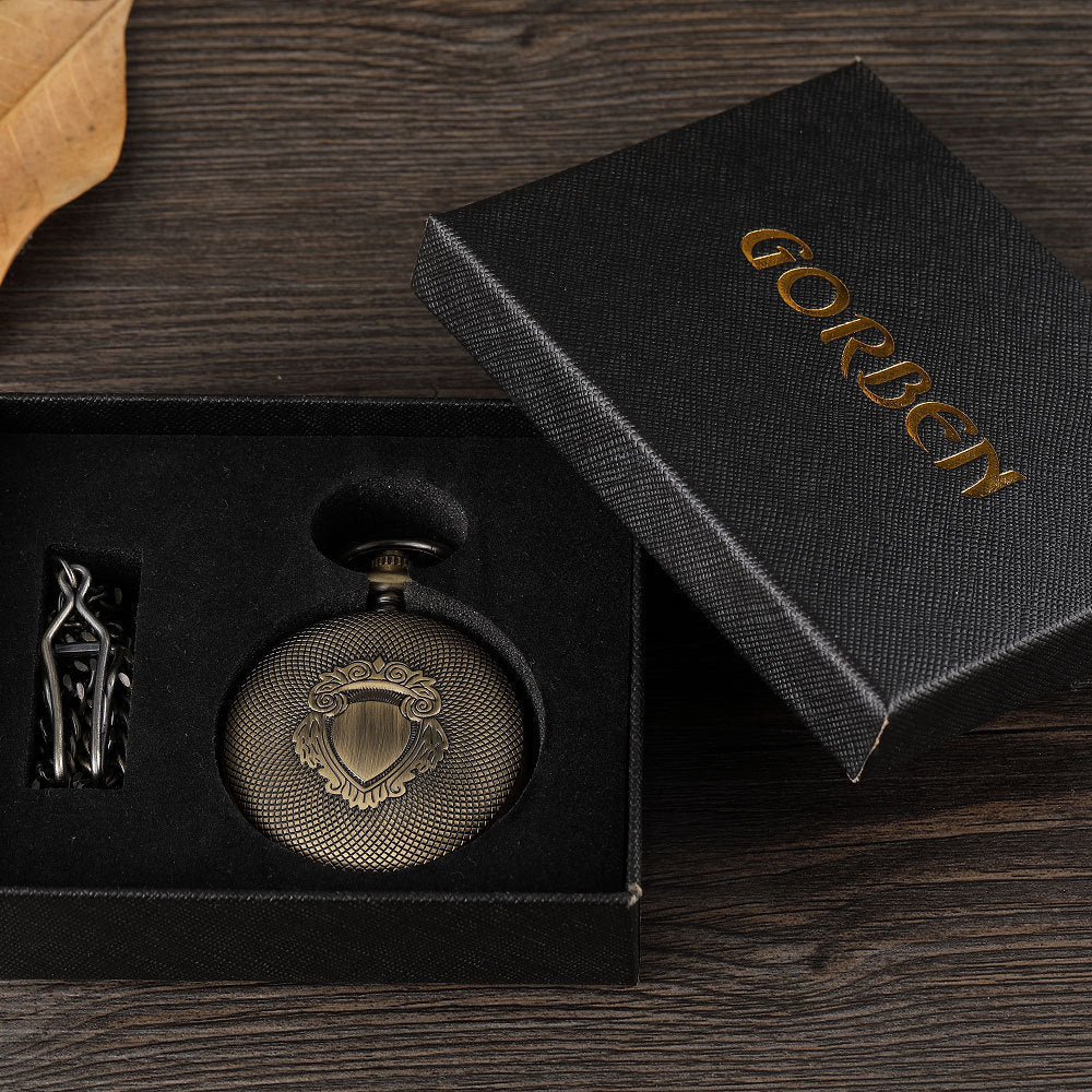 Montre de poche mécanique grande complication avec mouvement automatique et loupe à clapet - IVOIRART.COM
