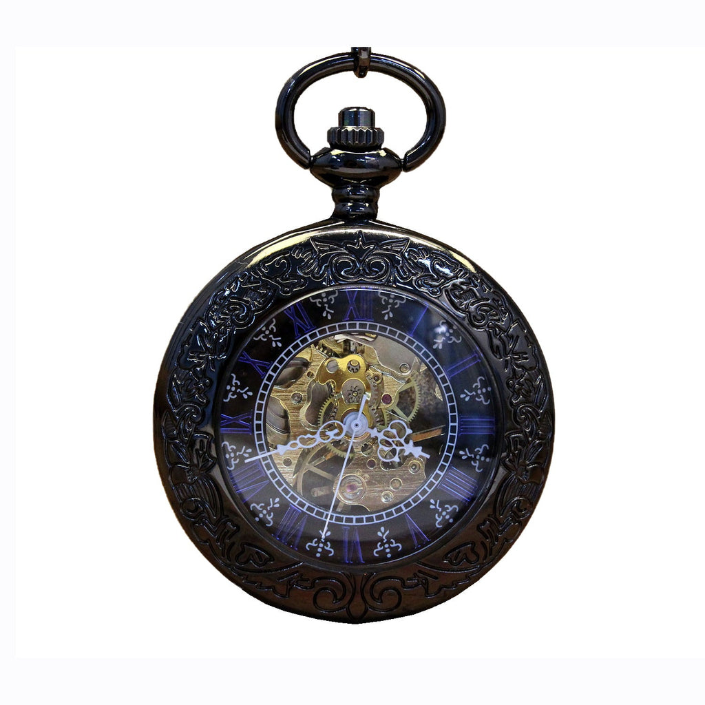 Montre de Poche Mécanique Réversible Transparente Rétro Nostalgique et Créative - IVOIRART.COM