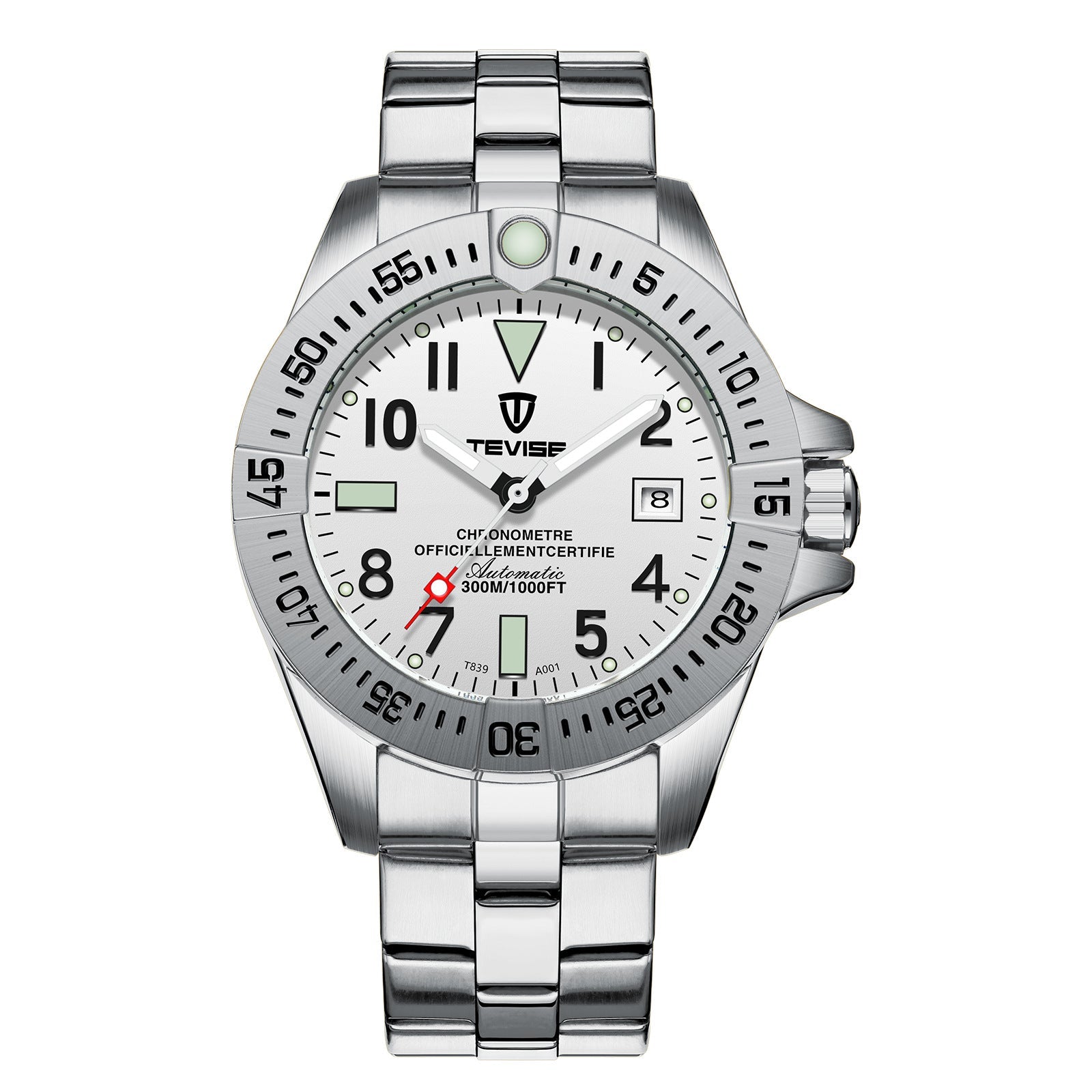 Montre de sport étanche avec phase de lune, calendrier et indication 24h - IVOIRART.COM