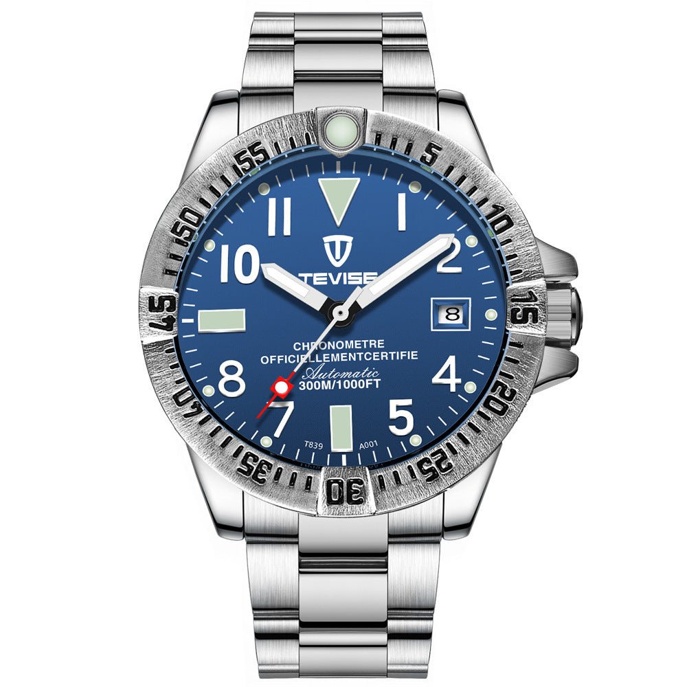 Montre de sport étanche avec phase de lune, calendrier et indication 24h - IVOIRART.COM