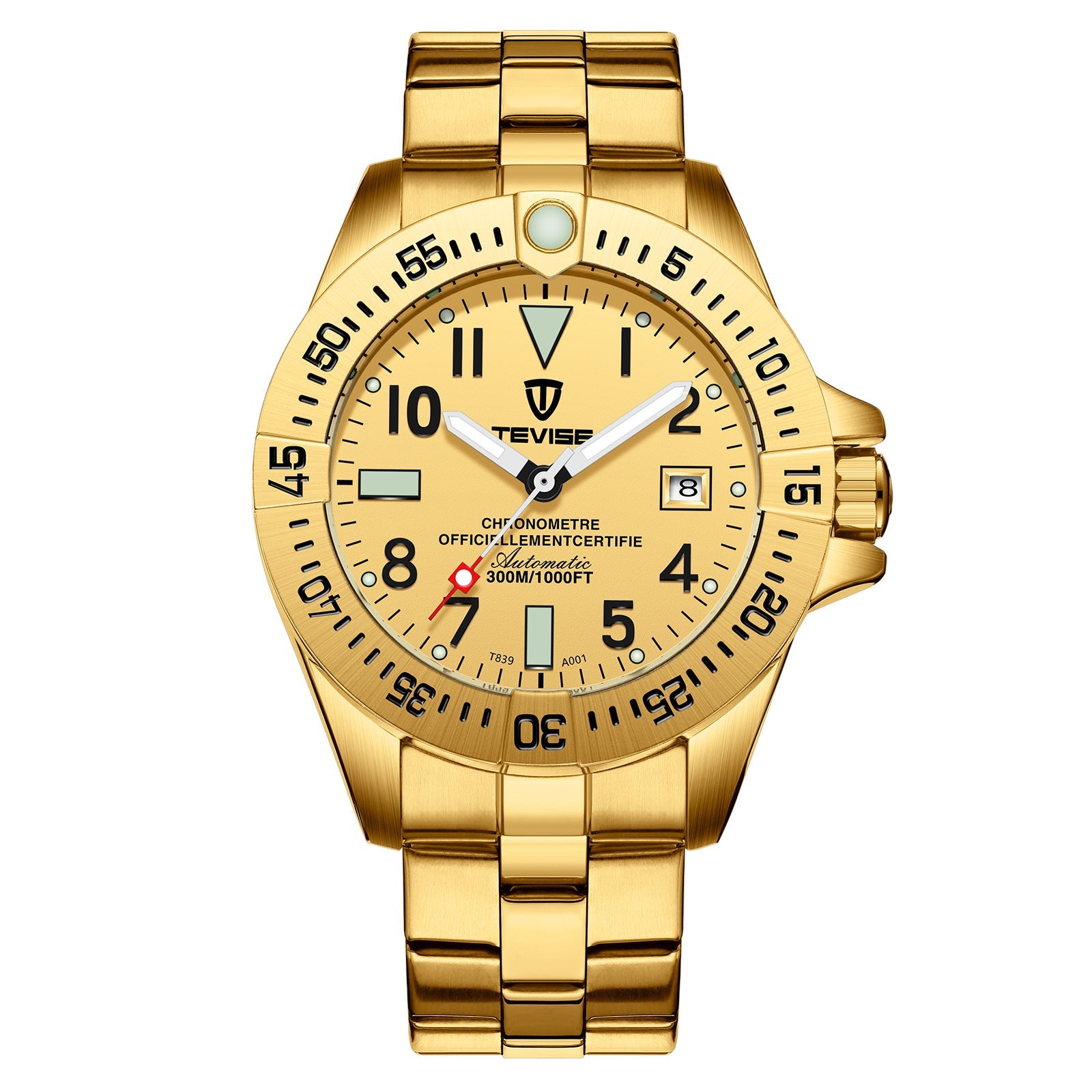 Montre de sport étanche avec phase de lune, calendrier et indication 24h - IVOIRART.COM