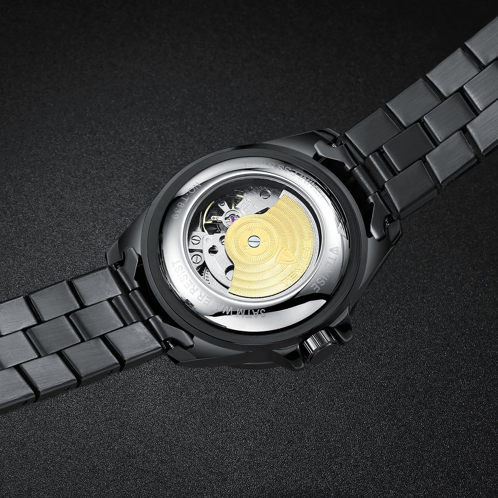 Montre de sport étanche avec phase de lune, calendrier et indication 24h - IVOIRART.COM