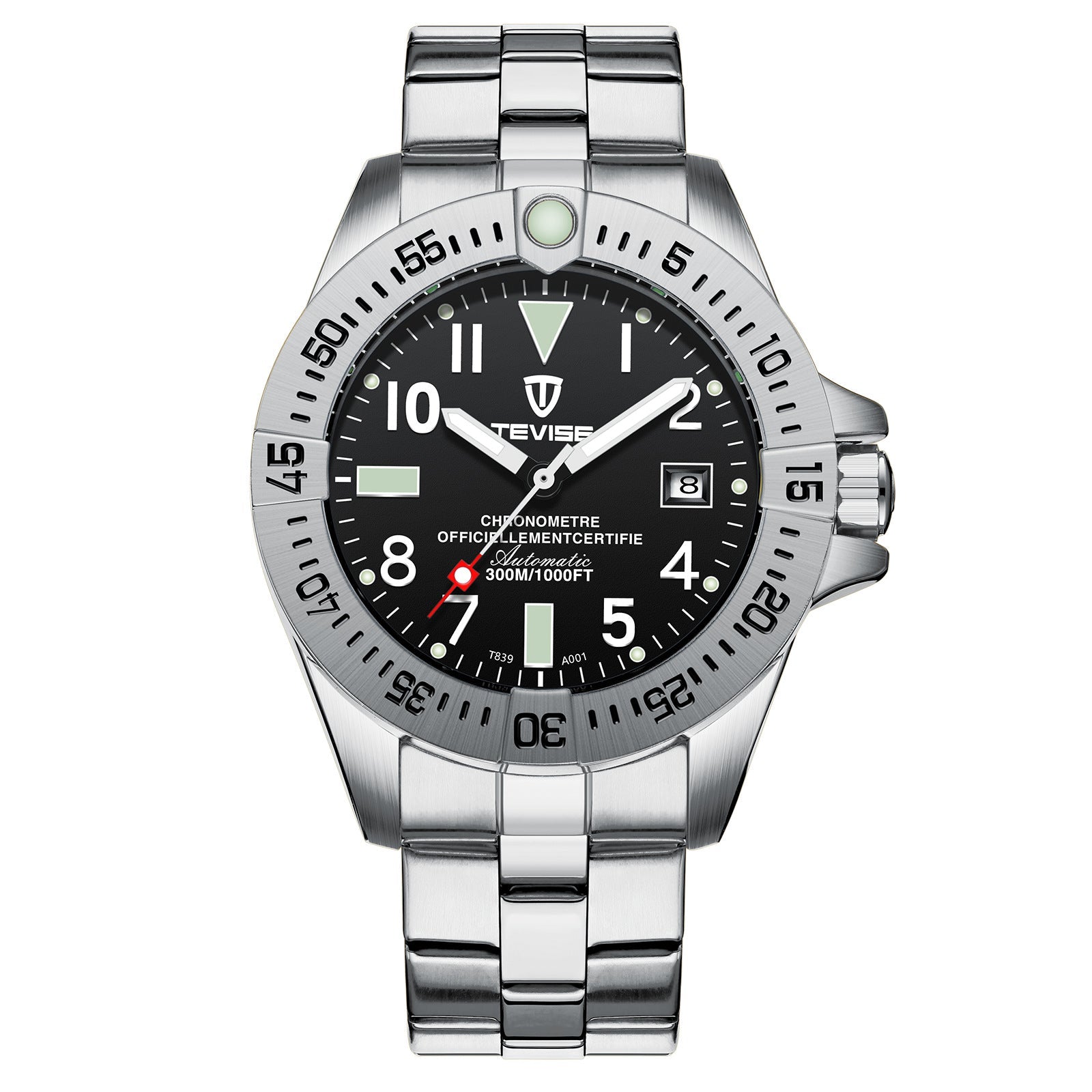 Montre de sport étanche avec phase de lune, calendrier et indication 24h - IVOIRART.COM