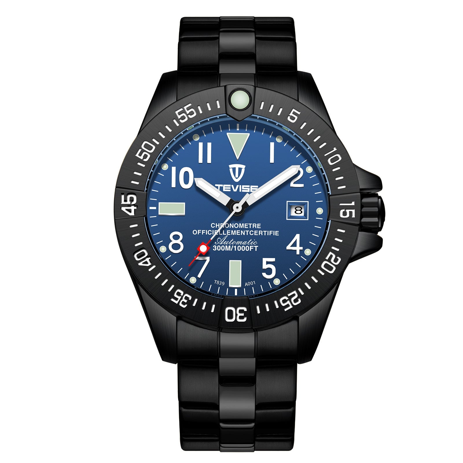 Montre de sport étanche avec phase de lune, calendrier et indication 24h - IVOIRART.COM