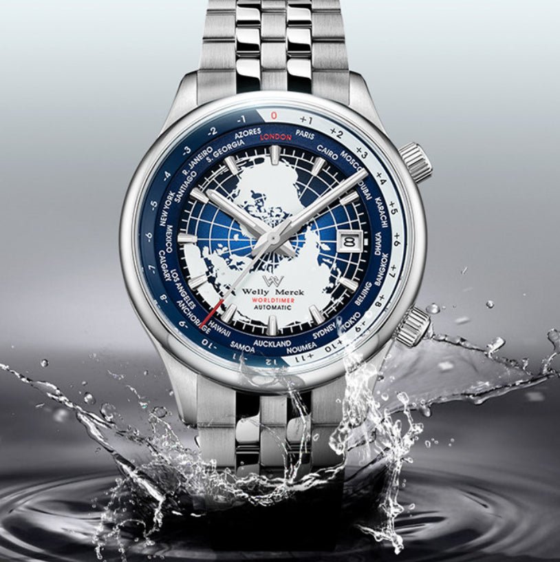 Montre Homme Automatique Mécanique Intégrale Style Original Acier Sapphire - IVOIRART.COM