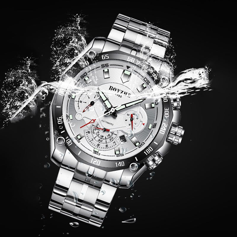 Montre homme automatique mécanique multifonctionnelle - design sportif élégant - IVOIRART.COM