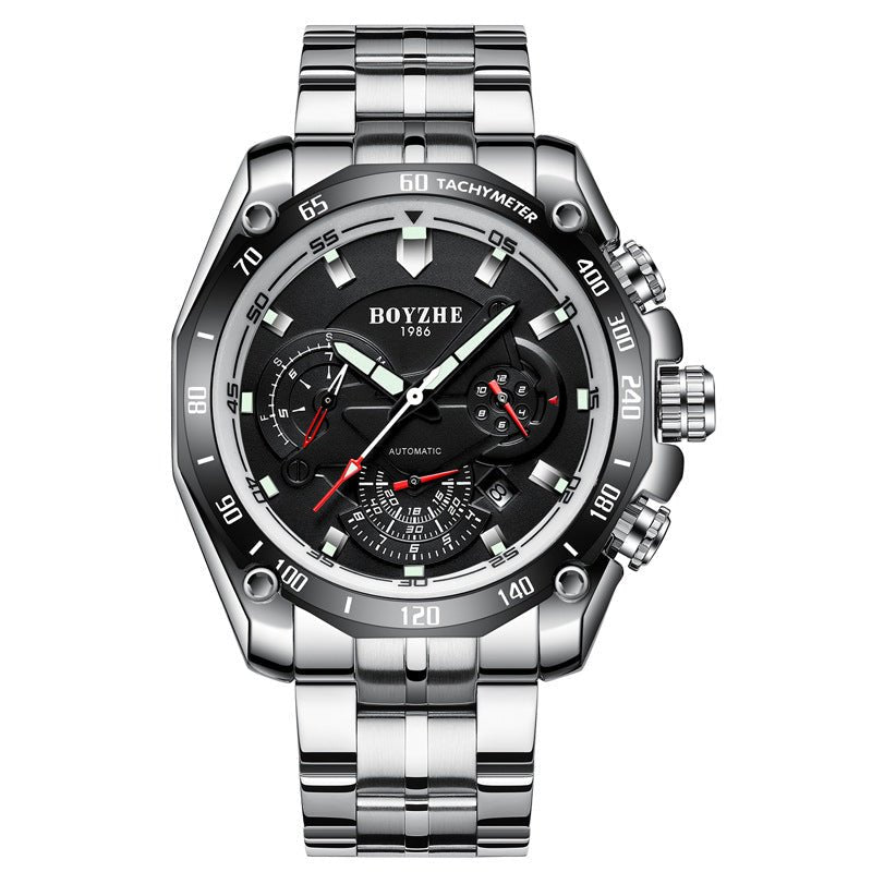 Montre homme automatique mécanique multifonctionnelle - design sportif élégant - IVOIRART.COM