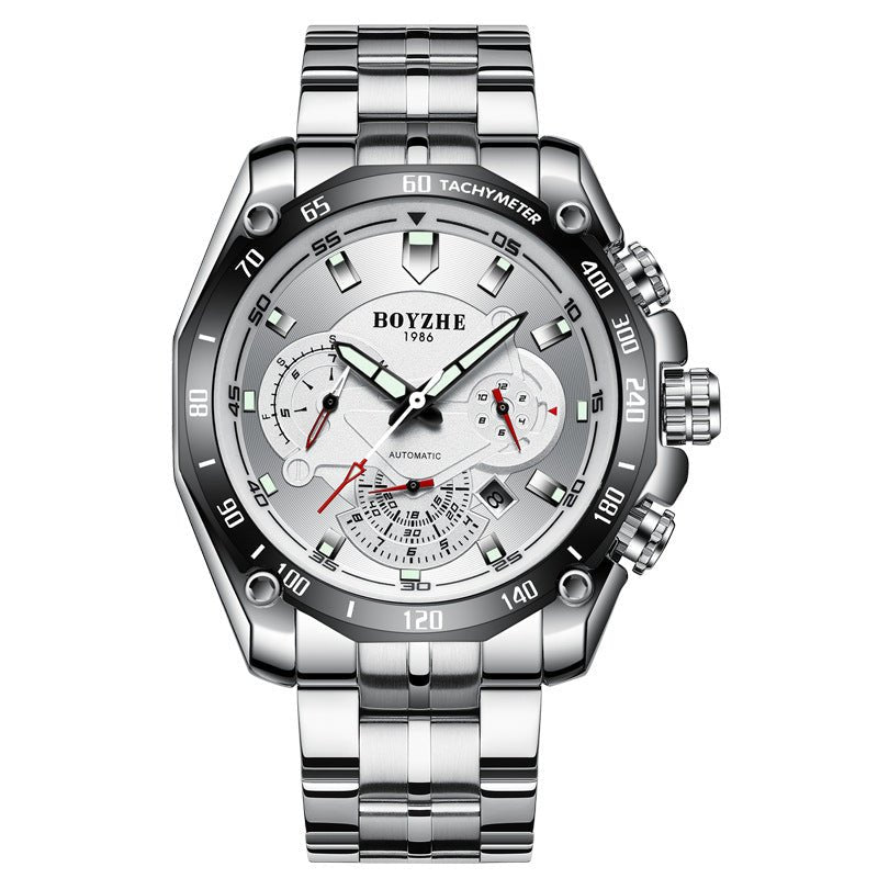 Montre homme automatique mécanique multifonctionnelle - design sportif élégant - IVOIRART.COM
