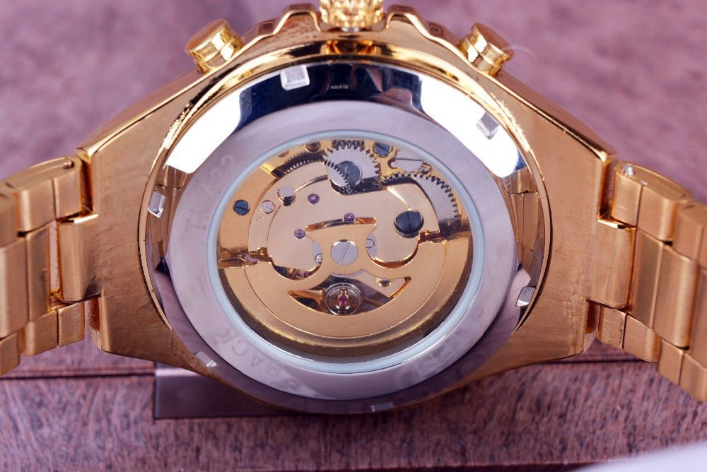 Montre Homme Automatique Personnalisée en Acier Plein à Cadran Creux, Style Mode - IVOIRART.COM
