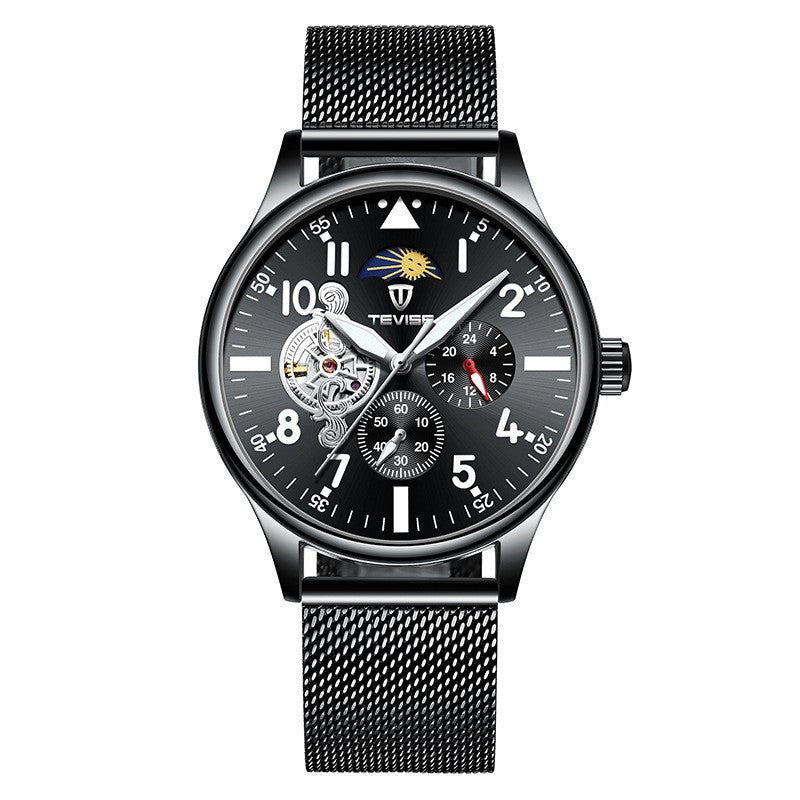 Montre Homme Étanche Mode Tendance Campus Étudiant Mouvement Mécanique - IVOIRART.COM