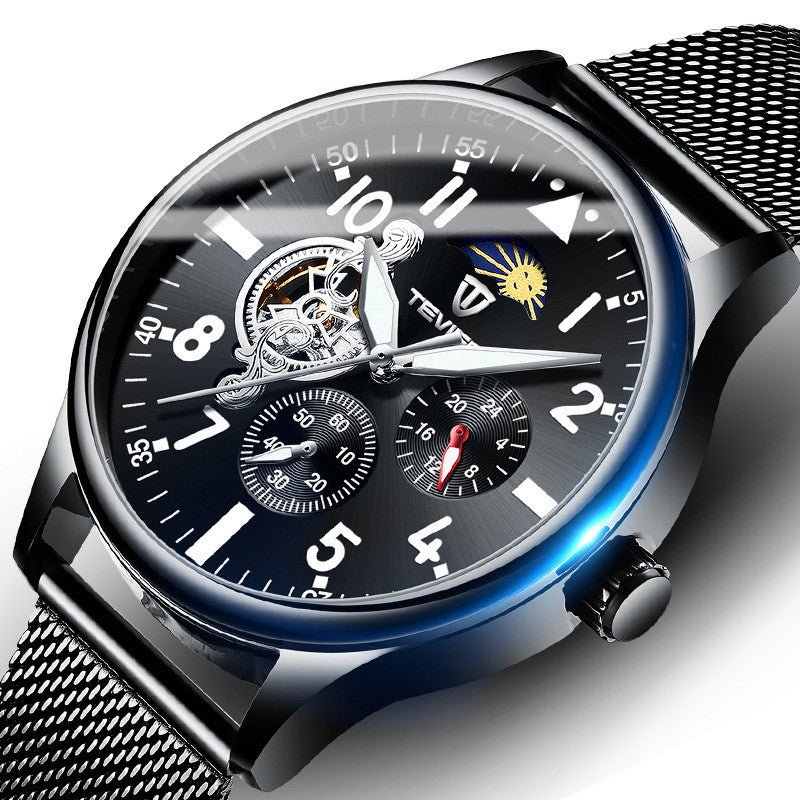 Montre Homme Étanche Mode Tendance Campus Étudiant Mouvement Mécanique - IVOIRART.COM