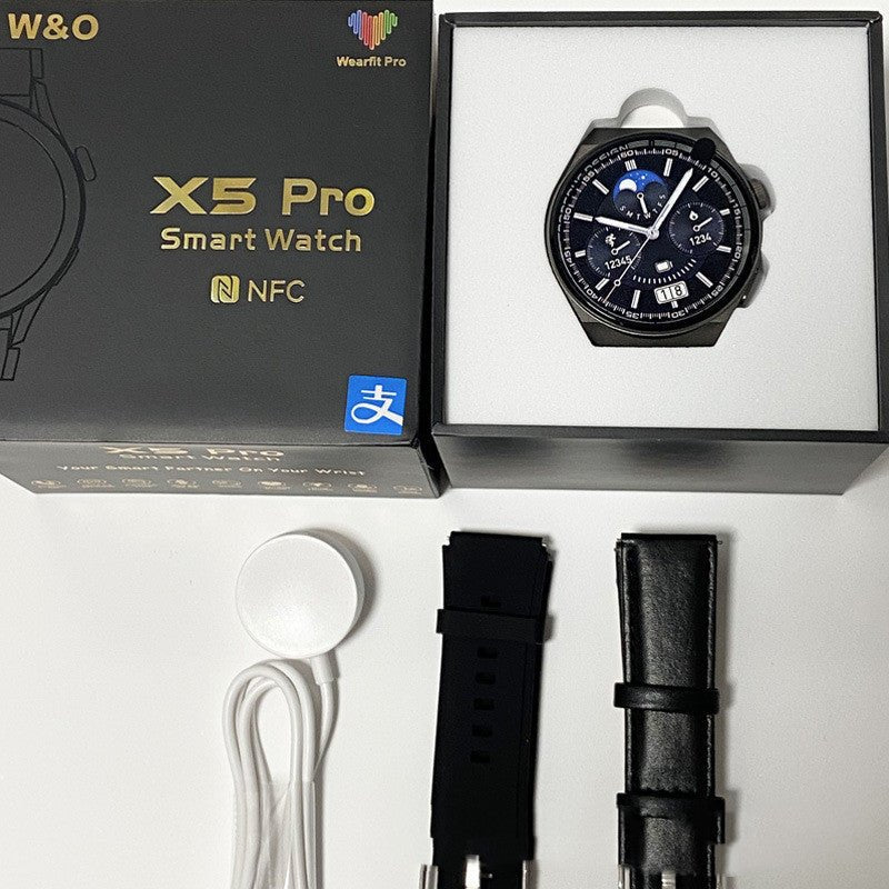 Montre Homme Intelligente Bluetooth Multifonction Compatible X5 PRO Noir et Argent - IVOIRART.COM