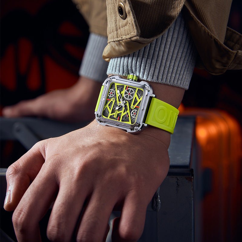Montre Homme ONOLA de Luxe Automatique Pleine Squelette au Style Moderne - IVOIRART.COM