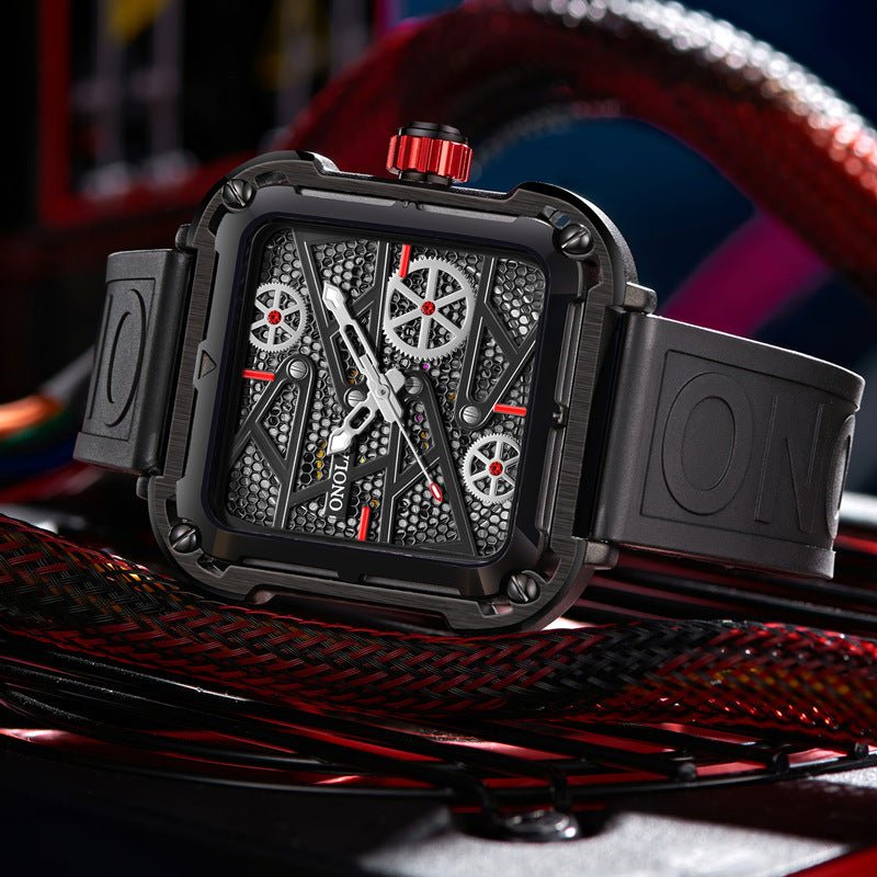 Montre Homme ONOLA de Luxe Automatique Pleine Squelette au Style Moderne - IVOIRART.COM