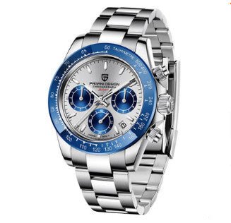 Montre homme Pagani Design 1644 multifonction en acier inoxydable étanche avec calendrier à quartz - IVOIRART.COM