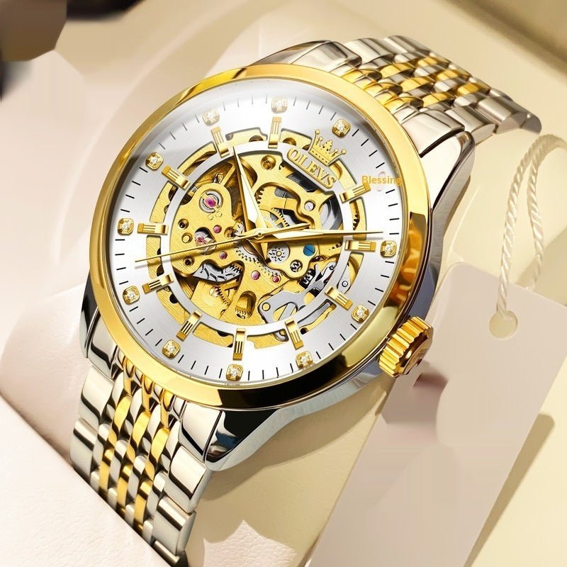 Montre Homme Squelette Mécanique Automatique Complète - Style Élégant et Professionnel - IVOIRART.COM