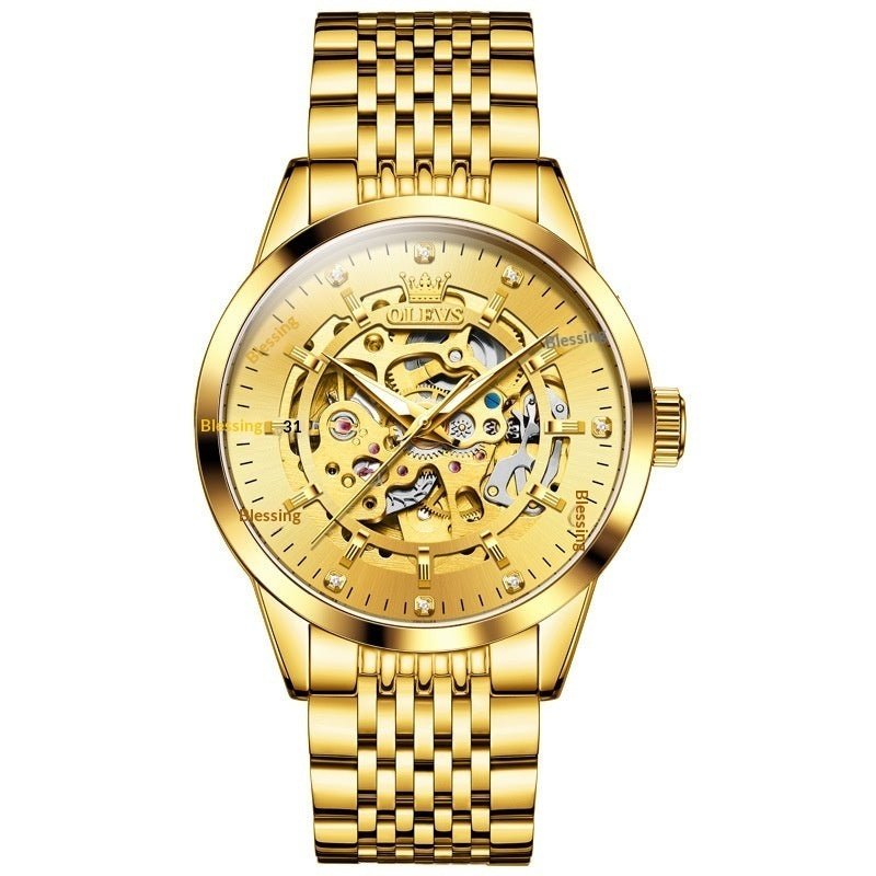 Montre Homme Squelette Mécanique Automatique Complète - Style Élégant et Professionnel - IVOIRART.COM