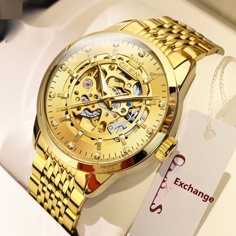 Montre Homme Squelette Mécanique Automatique Complète - Style Élégant et Professionnel - IVOIRART.COM