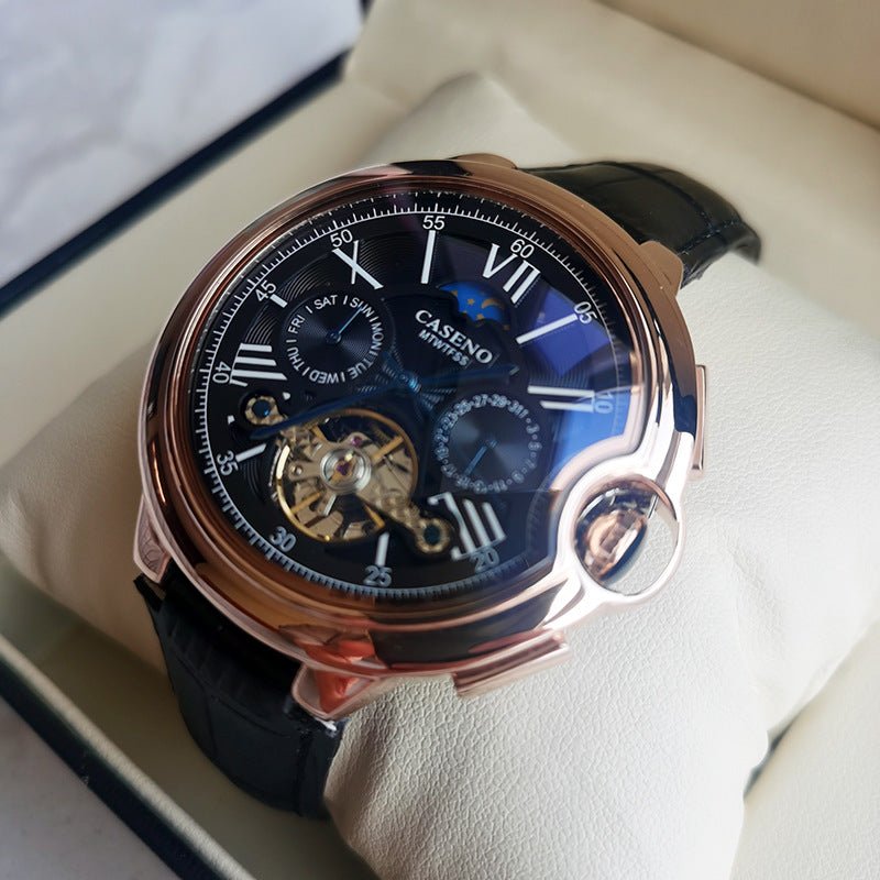 Montre Homme Tendance Mode Bracelet Bleu Clair Multifonction Automatique - IVOIRART.COM