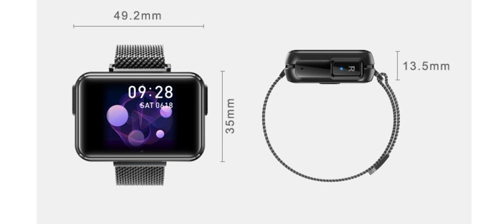 Montre Intelligente 2 en 1 T91 avec Casque Bluetooth Sans Fil Intégré - IVOIRART.COM