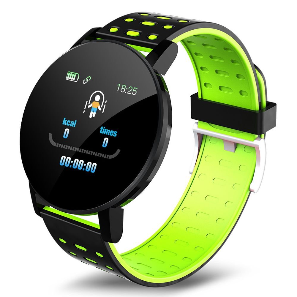 Montre intelligente Bluetooth modèle 119 Plus avec écran LED 1,3 pouces et bracelet TPU - IVOIRART.COM