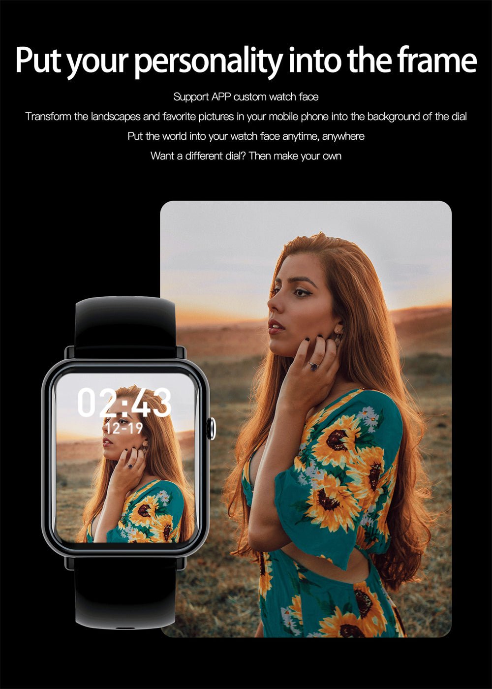 Montre intelligente étanche IP67 tactile avec Bluetooth 5.2 et écran TFT 1,69 pouces - IVOIRART.COM