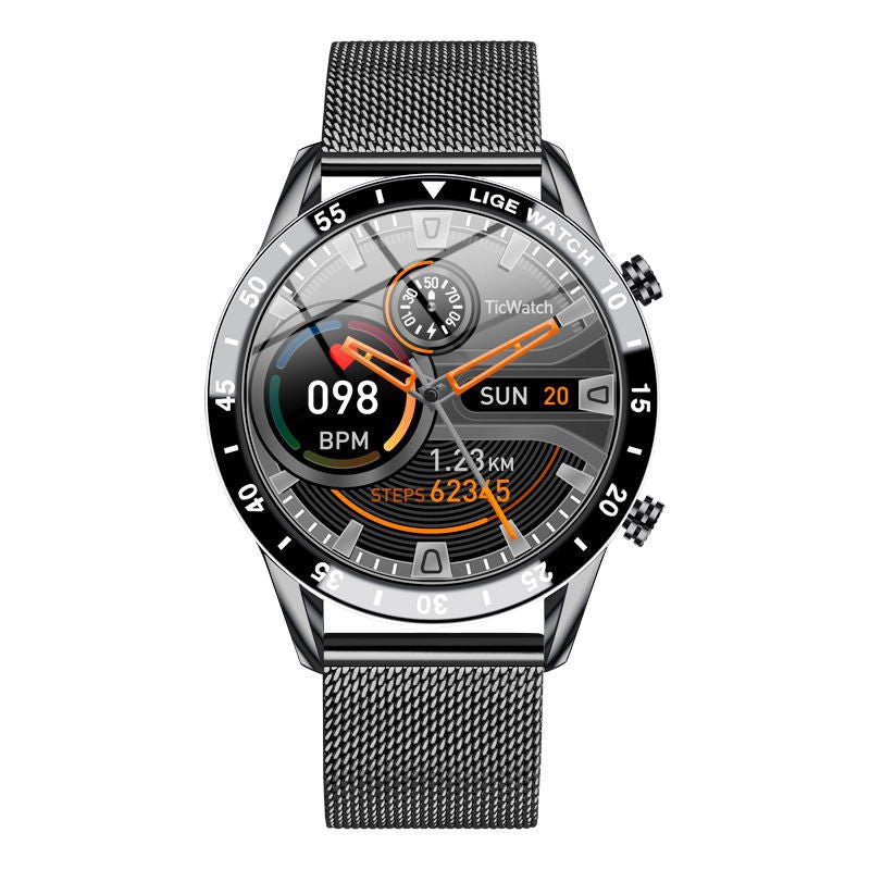 Montre Intelligente Multifonctionnelle Appels Bluetooth Podomètre Pression Artérielle Fréquence Cardiaque Étanche - IVOIRART.COM