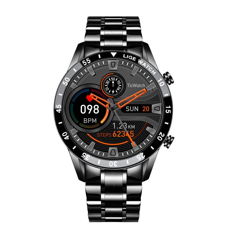 Montre Intelligente Multifonctionnelle Appels Bluetooth Podomètre Pression Artérielle Fréquence Cardiaque Étanche - IVOIRART.COM