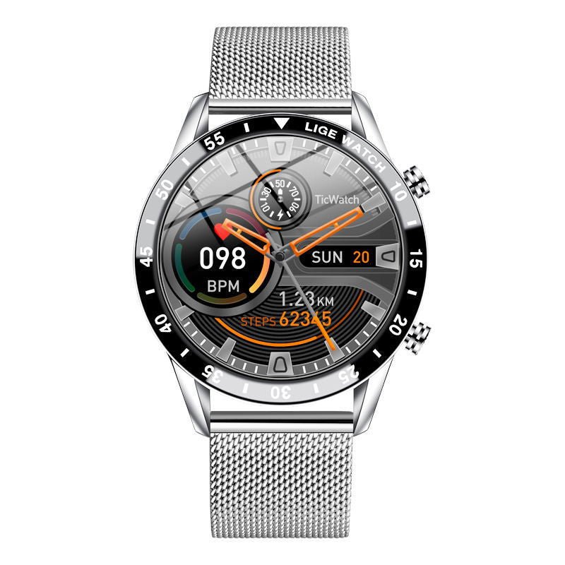 Montre Intelligente Multifonctionnelle Appels Bluetooth Podomètre Pression Artérielle Fréquence Cardiaque Étanche - IVOIRART.COM