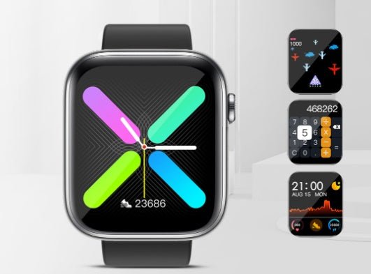 Montre intelligente tactile complète R3L avec écran 1,3 pouce et bracelet silicone - IVOIRART.COM
