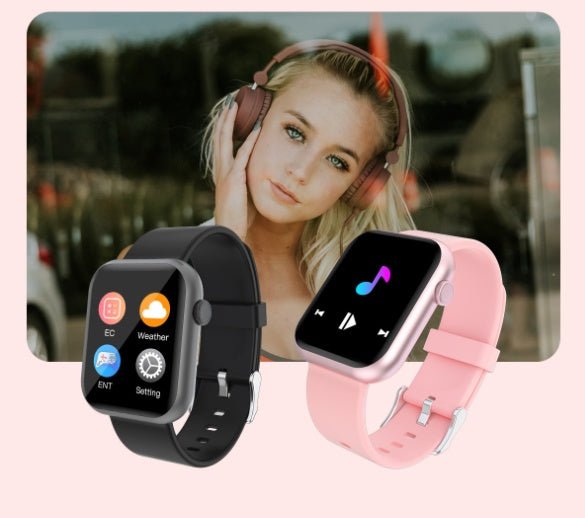 Montre intelligente tactile complète R3L avec écran 1,3 pouce et bracelet silicone - IVOIRART.COM