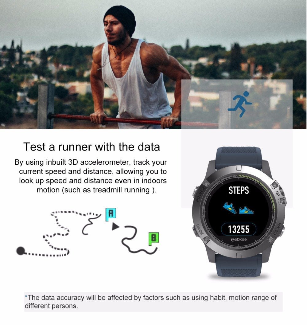 Montre Intelligente Tactique V3 Fréquence Cardiaque avec Suivi Avancé Activité - IVOIRART.COM