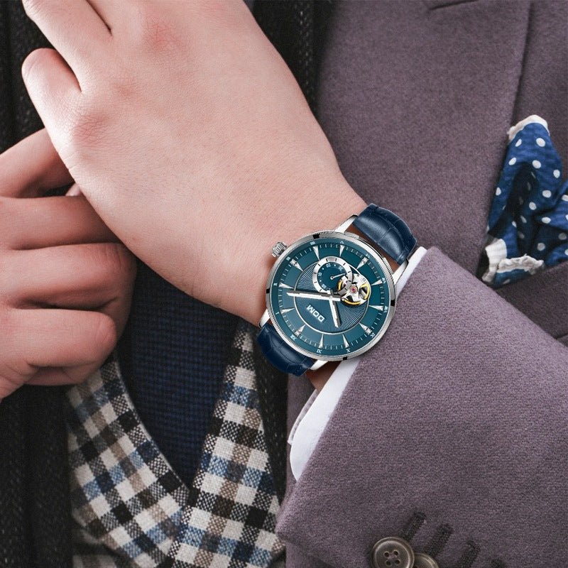 Montre lumineuse pour homme élégante avec mouvement mécanique suisse DOM - IVOIRART.COM