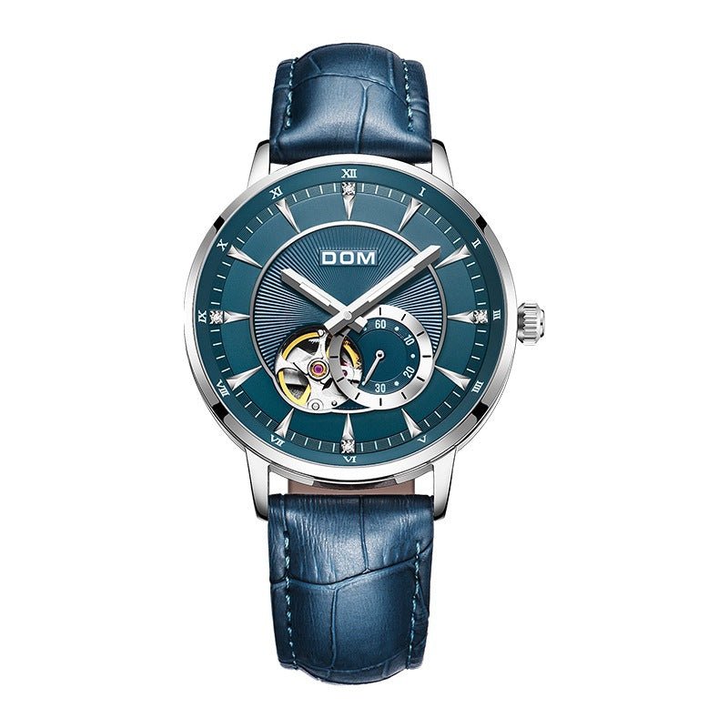 Montre lumineuse pour homme élégante avec mouvement mécanique suisse DOM - IVOIRART.COM