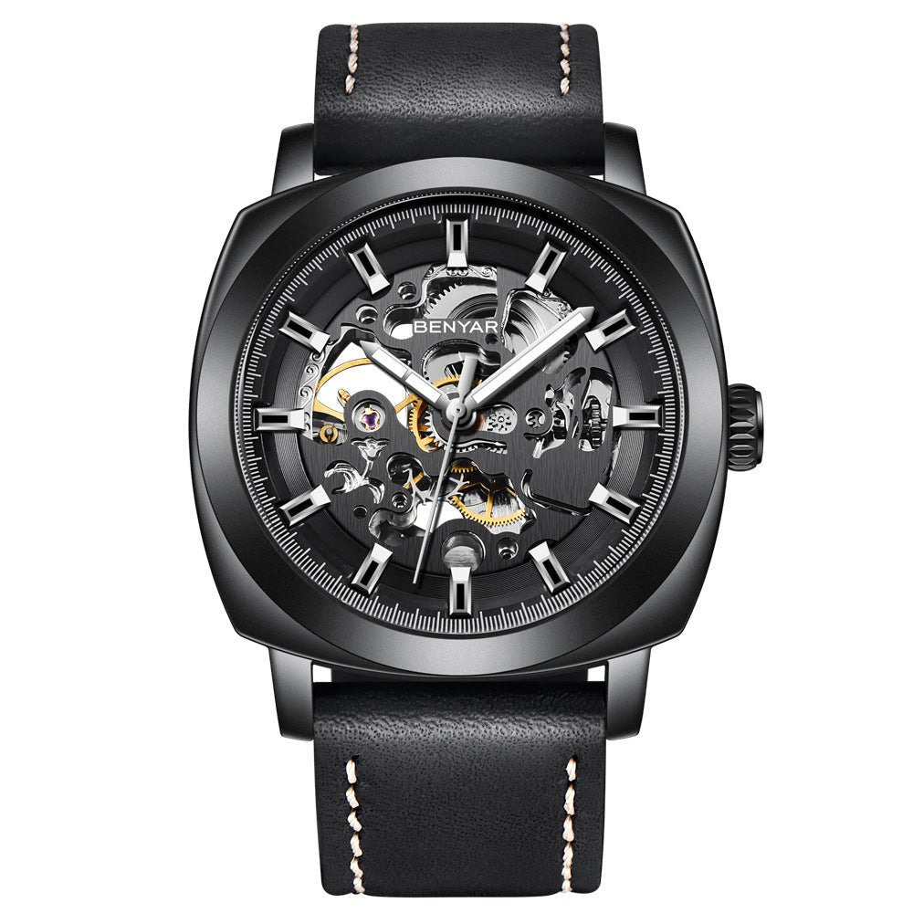 Montre mécanique automatique ajourée étanche pour homme, montre de mode élégante - IVOIRART.COM