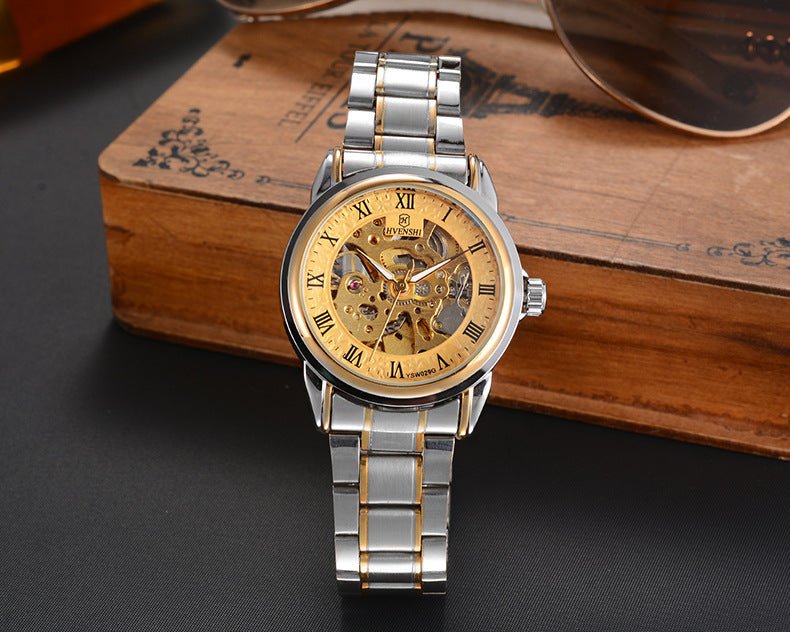 Montre mécanique automatique double face à cadran ouvert - élégance et précision - IVOIRART.COM